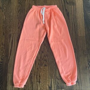 Katie j neon orange Dylan sweatpants